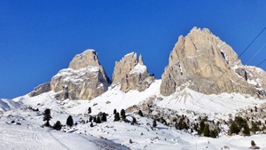 Winter in den Dolomiten