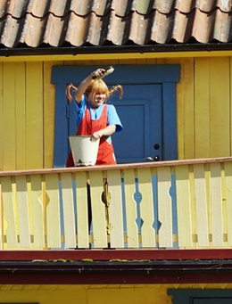 Pippi Langstrumpf in der Villa Kunterbunt